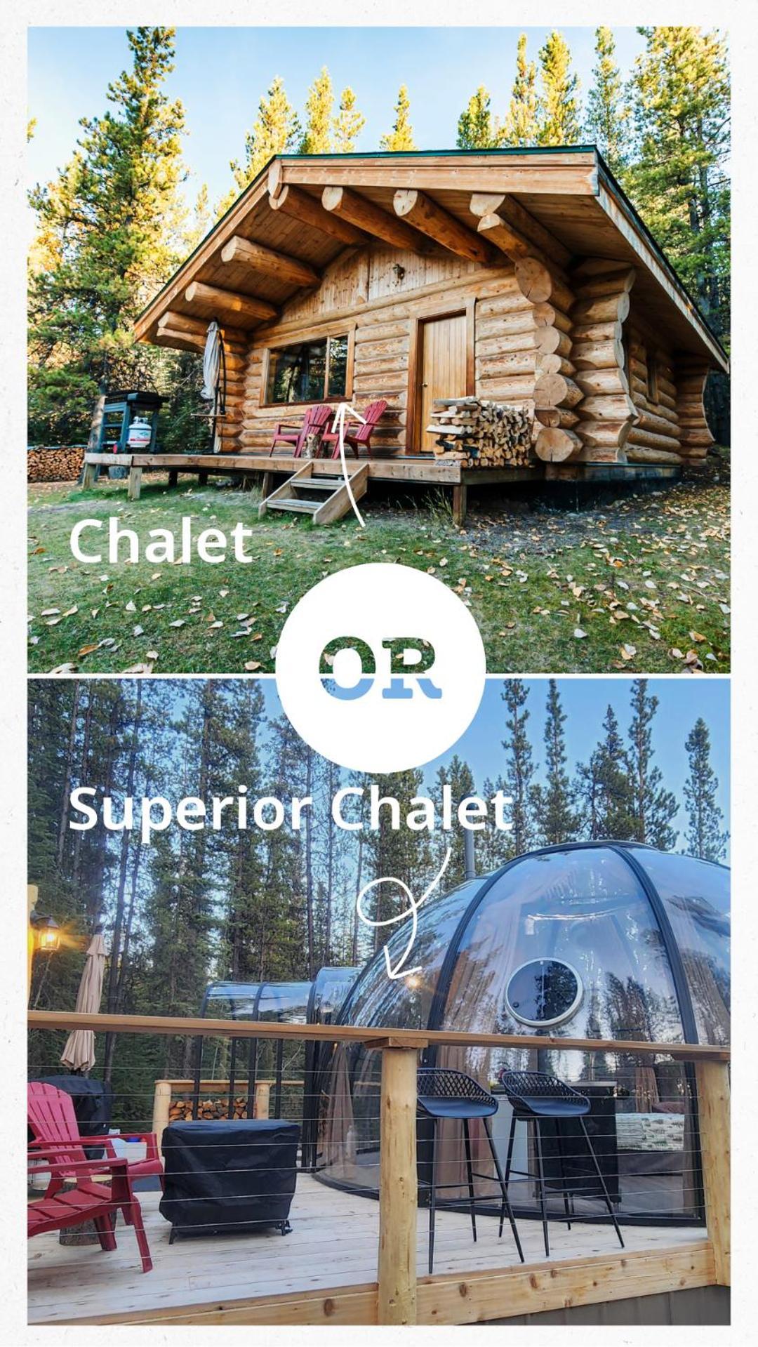 Rocky Mountain Escape Dome & Log Cabin Rentals - Rock Lake Rock Lake Lodge Provincial Park Eksteriør billede